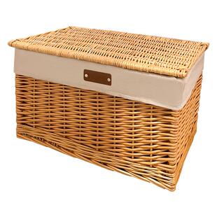 天然藤编收纳筐高颜值橱柜收纳箱柜顶北欧收纳框衣服整理盒储物篮