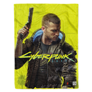 Cyberpunk赛博朋克2077霓虹字游戏午休毯沙发毯空调毯子盖毯毛毯