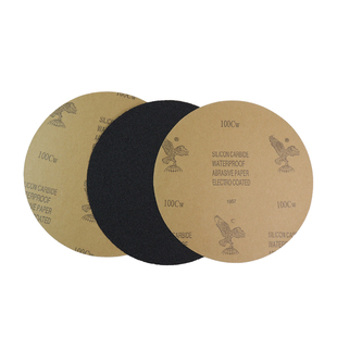 8寸鹰牌金相砂纸200mm圆形干湿两用沙纸打磨抛光双面胶汽车沙皮纸