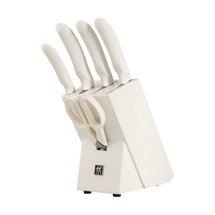 德国双立人Style奶油白刀具6件套厨房家用套刀菜刀砍骨刀官方旗舰