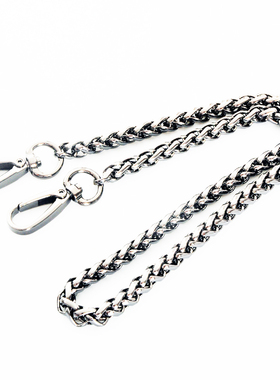 枪黑色灯笼链包链条配件包包链子女包肩带金属包链包带子斜挎
