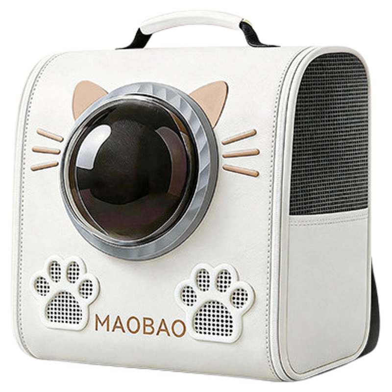 新款可爱猫爪太空舱猫包大容量