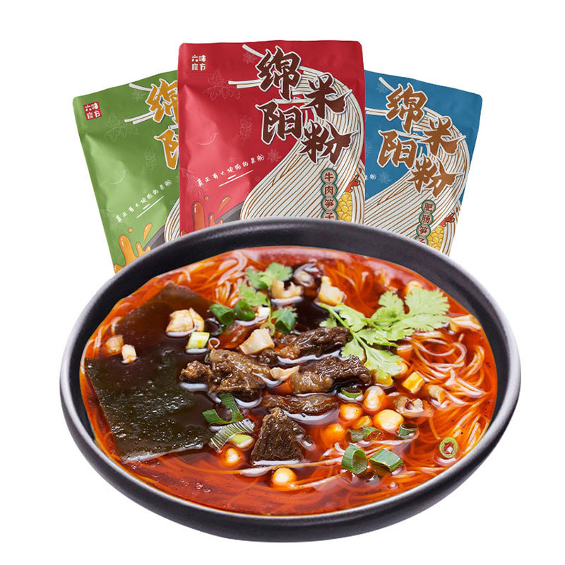 六味魔方绵阳米粉四川特产牛肉肥肠鸡汤方便速食袋装鲜细米线米粉