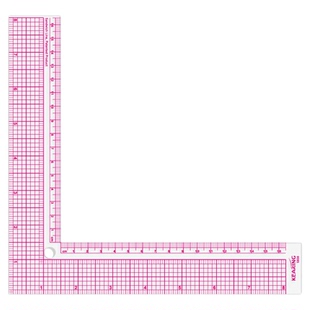 Kearing科灵直角尺5808透明材质L型等边公英制1.5