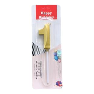 歌剧院金色数字生日蜡烛蛋糕装饰0-9数字蜡烛烘焙派对甜品装扮