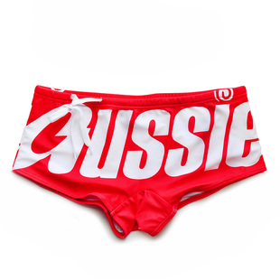 男泳裤 低腰性感时尚平角泳裤三角温泉沙滩字母澳洲潮款短裤网红