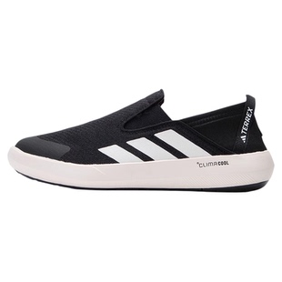 Adidas/阿迪达斯男鞋一脚蹬懒人鞋低帮透气轻便休闲运动鞋JI3502