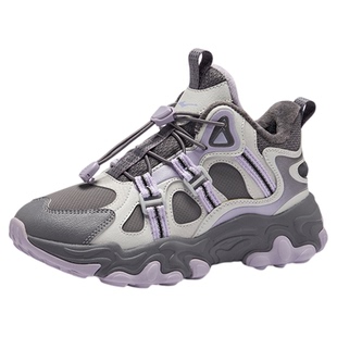 阡陌|鸿星尔克童鞋女童雪地靴冬季新款保暖棉鞋加绒大棉运动鞋