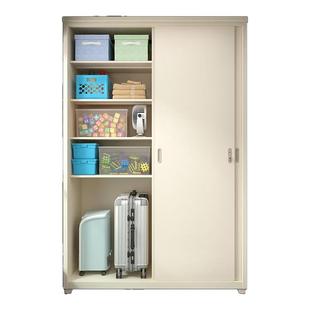 户外防晒防水储物柜推拉门大容量杂物收纳柜阳台家用带锁铁皮衣柜