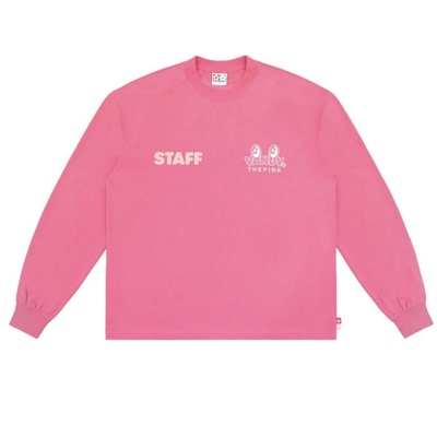 VandyThePink联名粉色STAFF长袖