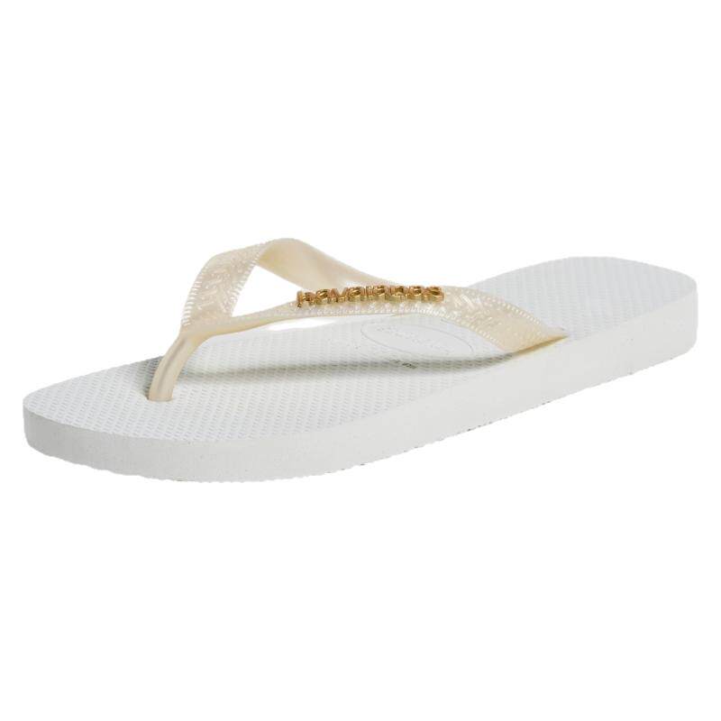 Havaianas哈瓦那人字拖男女同款巴西露趾凉鞋金色字母沙滩拖鞋