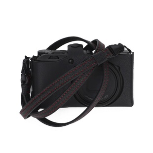 cam-in真皮荔枝纹细绳GR3X相机背带快拆斜跨理光GR4黑卡G7X3复古