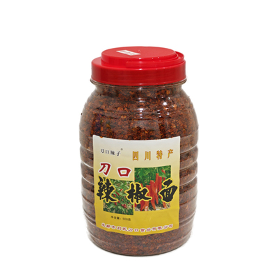 刀口辣子烧辣椒面500g拌菜烧菜调品调味料超下饭四川特产蘸碟正品