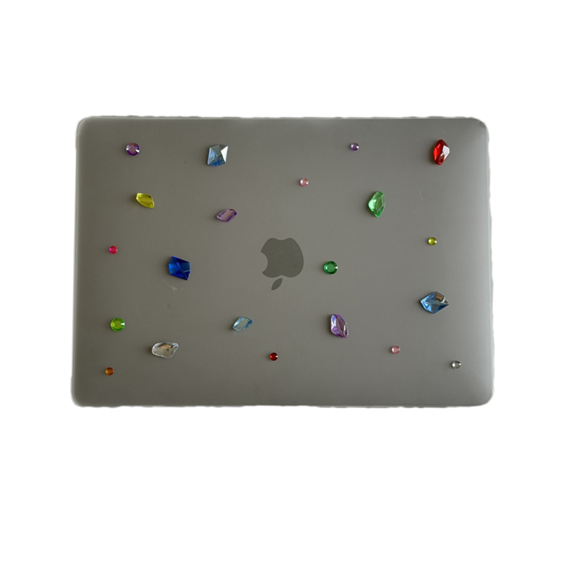 寻壳适用宝石冰块磨砂macbookair保护壳13Pro8case苹果笔记本电脑保护套neo外壳pro女硬macpro14寸13透明亚比