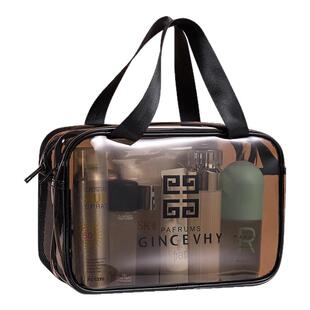 化妆包女便携超火2025防水大容量品收纳袋旅行干湿分离洗漱包透明