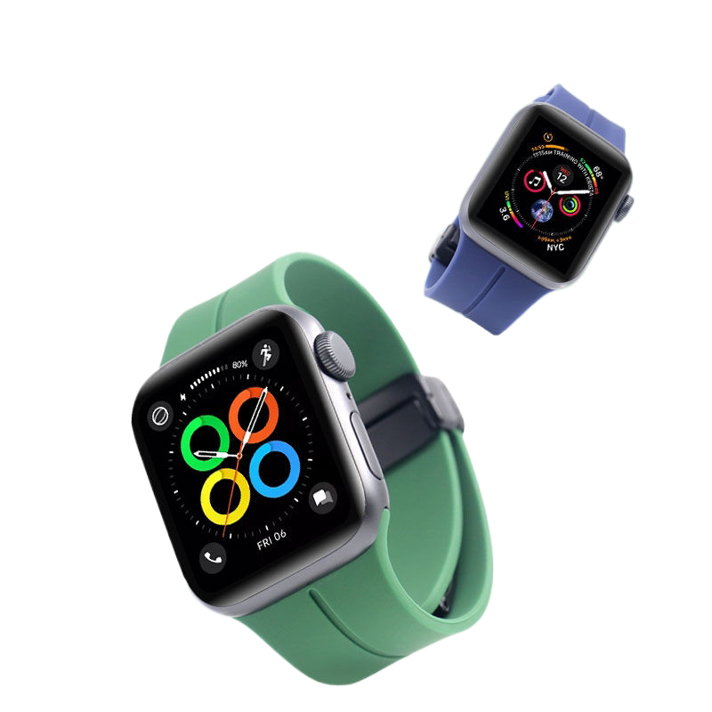 AppleWatchS9代SE手表带磁吸折叠