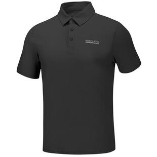 斯凯奇春季男都市旅行POLO衫T恤吸湿速干运动打底衫休闲短袖上衣