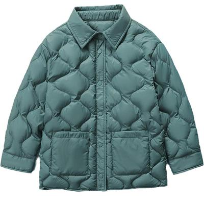 雅鹿薄款男童女童保暖羽绒服