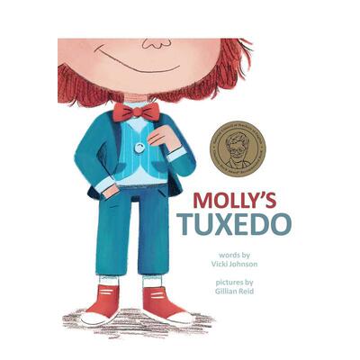 【预售】莫莉的燕尾服英文儿童绘本自我认知情绪管理进口原版书精装Molly's Tuxedo JOHNSON  VICKI little bee books