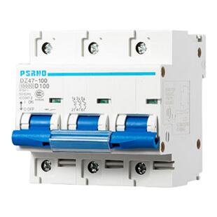 空气开关 小型断路器D型DZ47三相100a家用短路过载空开125A总开关