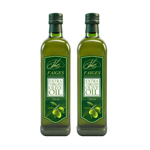 菲格斯特级初榨橄榄油750ml*2瓶西班牙原装原瓶进口凉拌炒菜烹饪