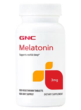 睡眠褪黑素美乐通宁GNC3mg120粒