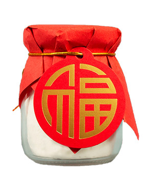 布丁杯封口纸福字吊牌喜字布丁纸