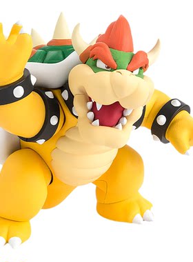 有货 万代 SHF 超级马里奥 库巴 酷霸王SUPER MARIO 可动成品手办