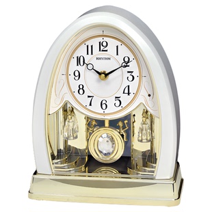 RHYTHM丽声日本品牌2026年新款客厅音乐报时座钟台钟轻奢静音坐钟