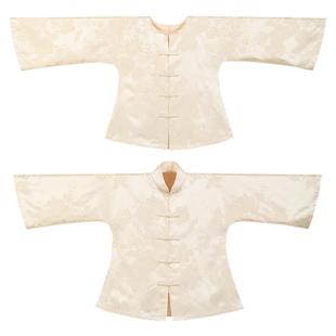 望月舒怀丨一城风絮丨春秋复古民国风提花缎中式倒大袖对襟上衣女