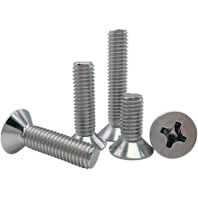 不锈钢材质十字螺丝机沉头