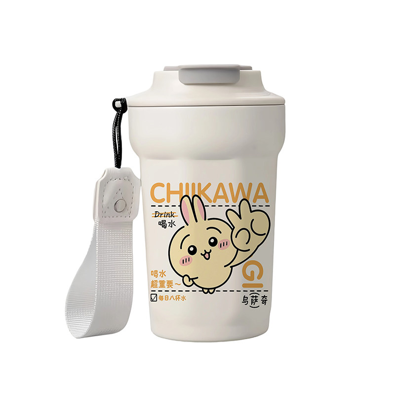 chiikawa 卡哇乌萨奇吉伊水杯子卡通高颜值咖啡杯316不锈钢保温杯