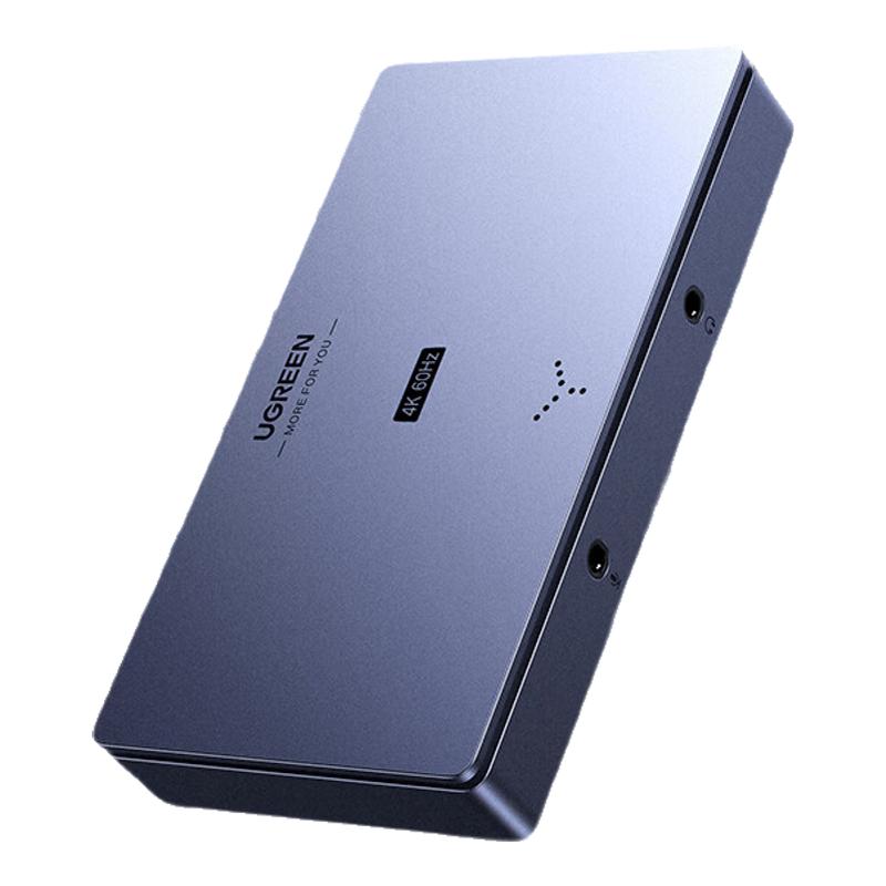 绿联HDMI视频采集卡4K60Hz高清适用VR头盔相机Switch手机平板电脑