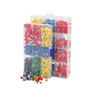 VE管型冷压接线端子套装铜鼻子收纳盒电线接头压线钳开关面板插针