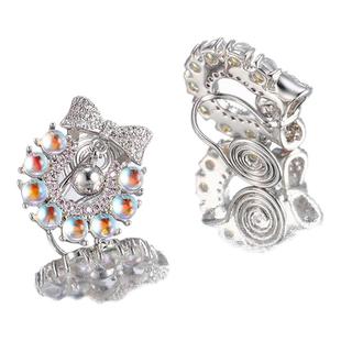 旭平【甜甜圈】少女心梦幻灵动铃铛蝴蝶结蚊香盘耳夹时尚GDW