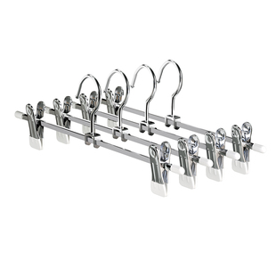 裤夹子家用无痕不锈钢多功能衣柜裤子收纳神器挂裙子专用衣架裤架