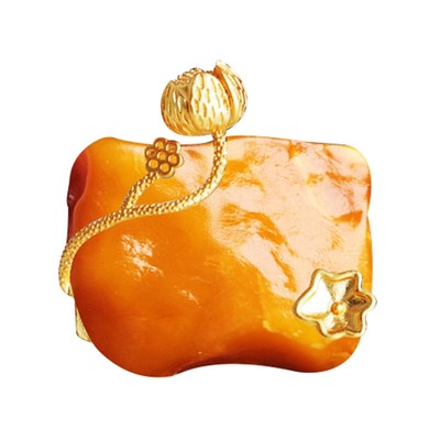 吊坠空托女S925银随形镶嵌宝石托