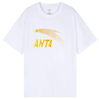 安踏短袖男大logo简约印花T恤