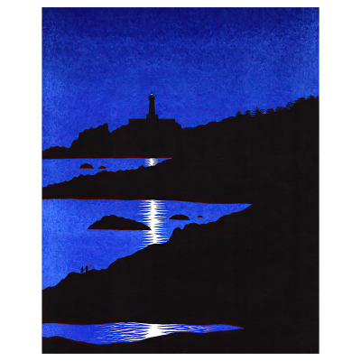 【一口价】插画师Mallard克莱因蓝色夜空星客厅装饰挂复刻版画芯