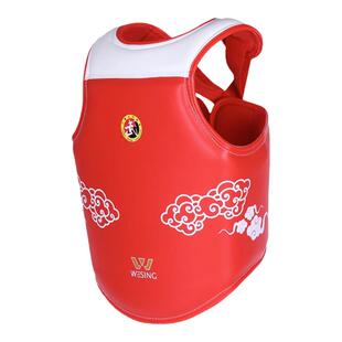 九日山护胸加厚散打护具全仿皮专业比赛超纤搏击拳击训练器材男女