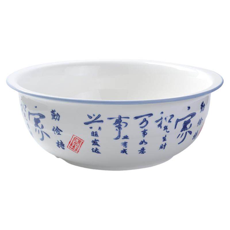 老式家用和面陶瓷盆和面盆面缸特大瓷盆大发面活面揉面瓦盆瓷厨房