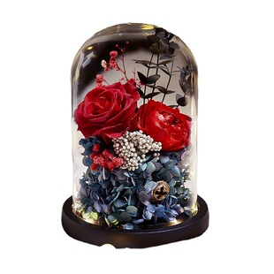 生日礼物送妈妈老婆女友七夕情人节永生花玫瑰花干花束礼盒送女生