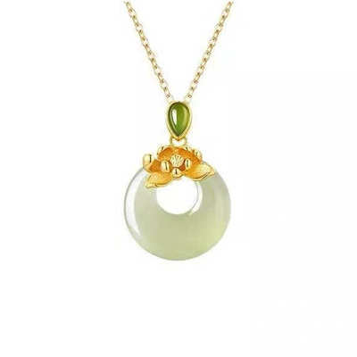 高级感和田玉项链送老婆妈妈礼物