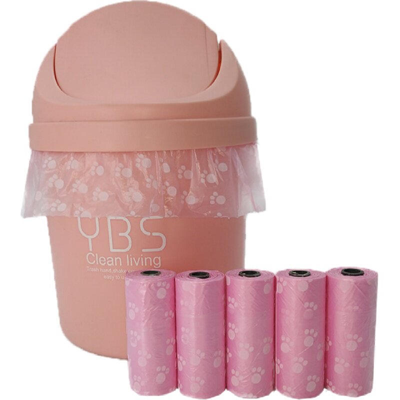 桌面小垃圾袋小号迷你随身平口便携式桌上垃圾桶车载一次性塑料袋