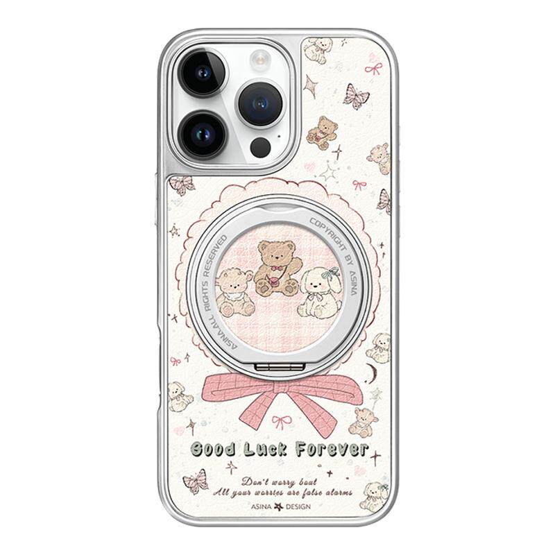 布偶心事适用iPhone17Promax手机壳新款苹果16Pro磁吸带支架保护套支点ip15可爱高级感air好看13pm