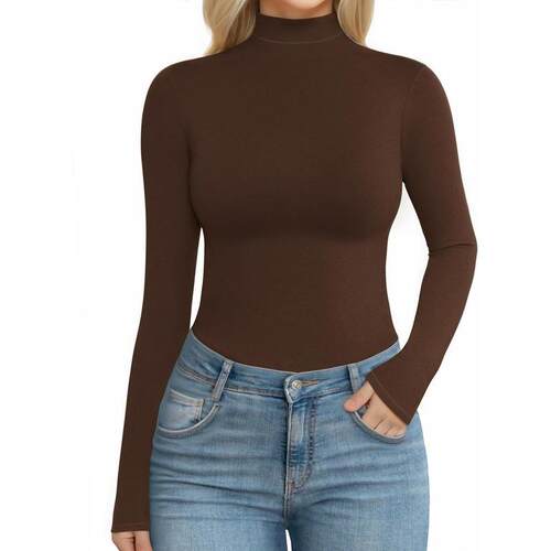 M 95226 Long Sleeve High Neck Top 长袖高领上衣 跨境欧美
