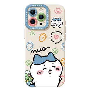 鲜花chiikawa适用苹果17promax手机壳iphone16pro硅胶15plus乌萨奇14小八13mini情侣1211吉伊x卡哇8女xr/xs/7