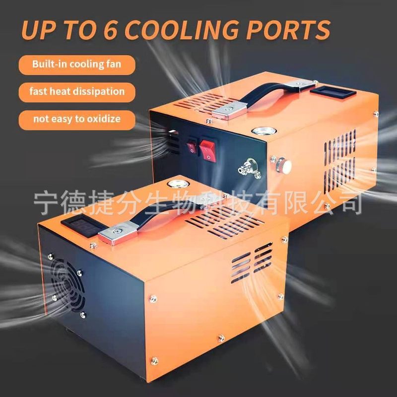 厂供12v高压打气机30mpa12v冲气泵内置4500psi停机自动变压器