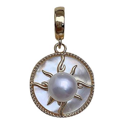 天然淡水珍珠吊坠万能扣吊坠