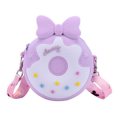 斜挎包儿童可爱硅胶女孩挎包礼物